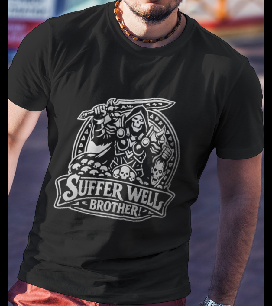 Arthas Menethil Lich King Warcraft Suffer Well Brother T-Shirt