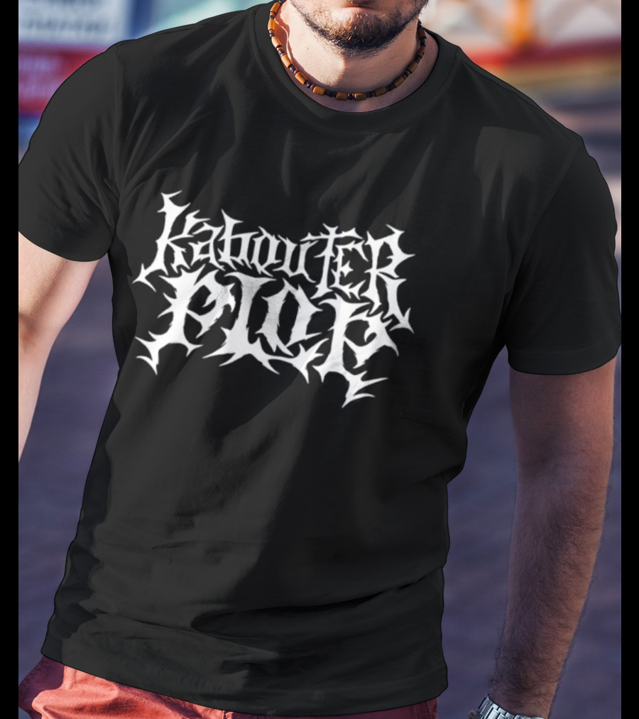 Kabouter Plop Heavy Metal Style Text_ T-Shirt