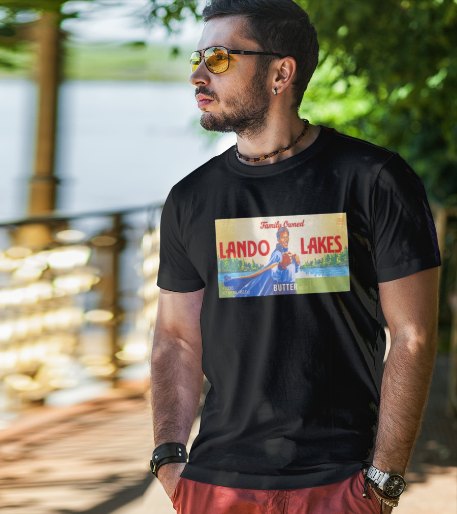 Family Owned Lando Lakes Butter Star Wars Mashup T-Shirt