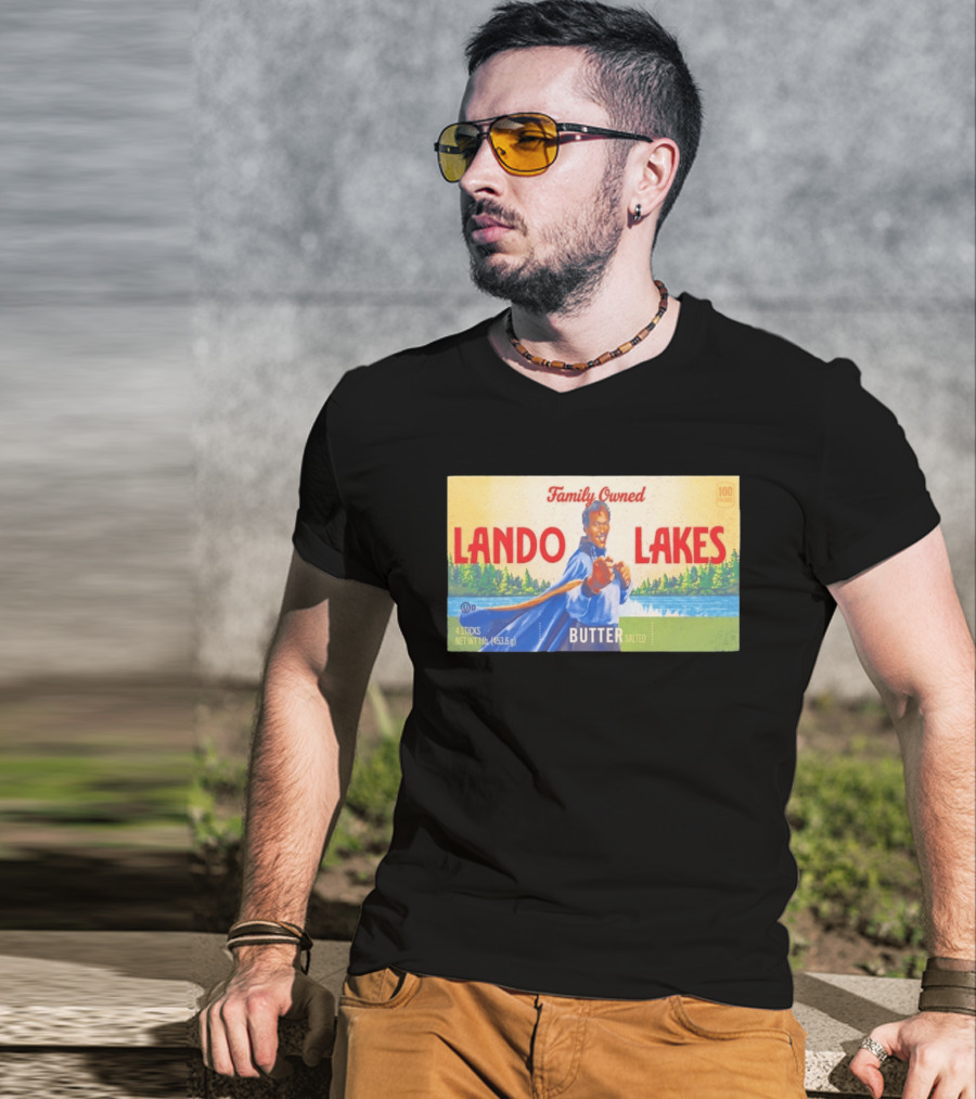 Family Owned Lando Lakes Butter Star Wars Mashup T-Shirt