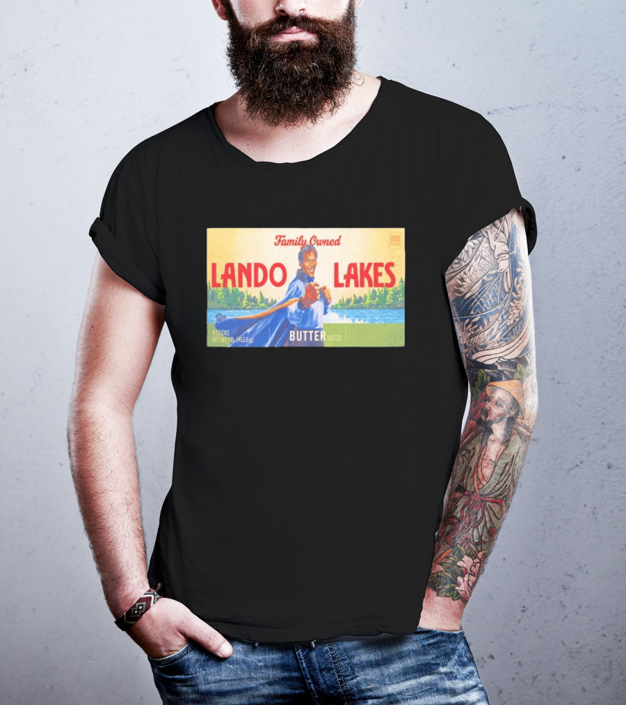 Family Owned Lando Lakes Butter Star Wars Mashup T-Shirt