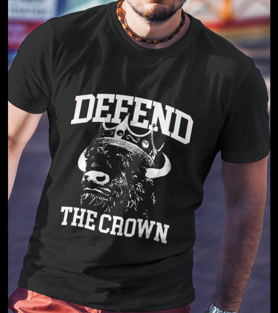 Defend The Crown Buffalo King Bison T-Shirt
