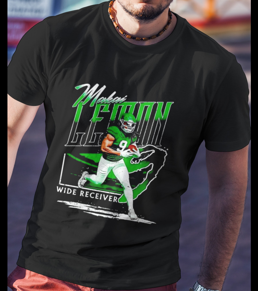 Makai Lemon New York Jets Wide Receiver 9 Football T-Shirt