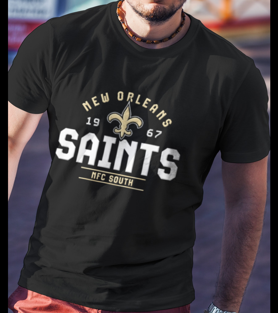 New Orleans Saints 1967 NFC South Fleur De Lis Saints T-Shirt