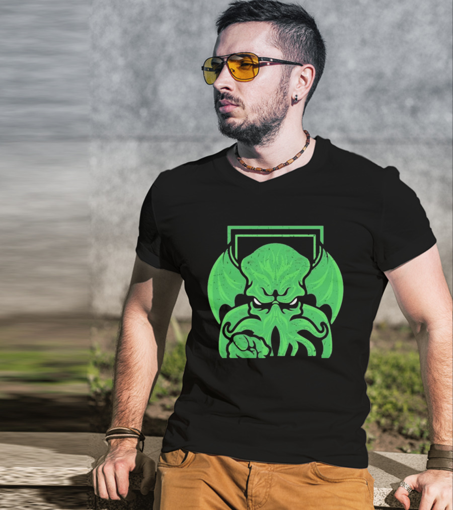 I Want Cthulhu YOU To Obey Commanding Green Creature T-Shirt