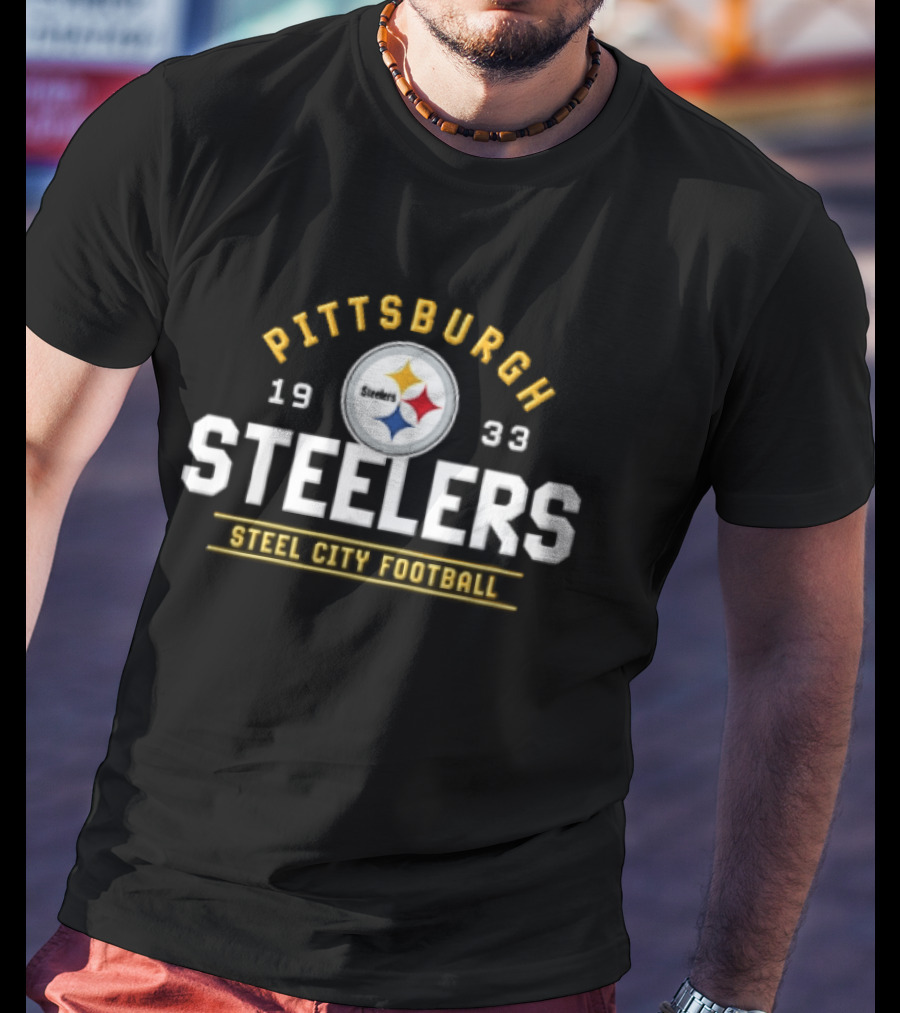 Pittsburgh Steelers 1933 Steel City Football Team T-Shirt