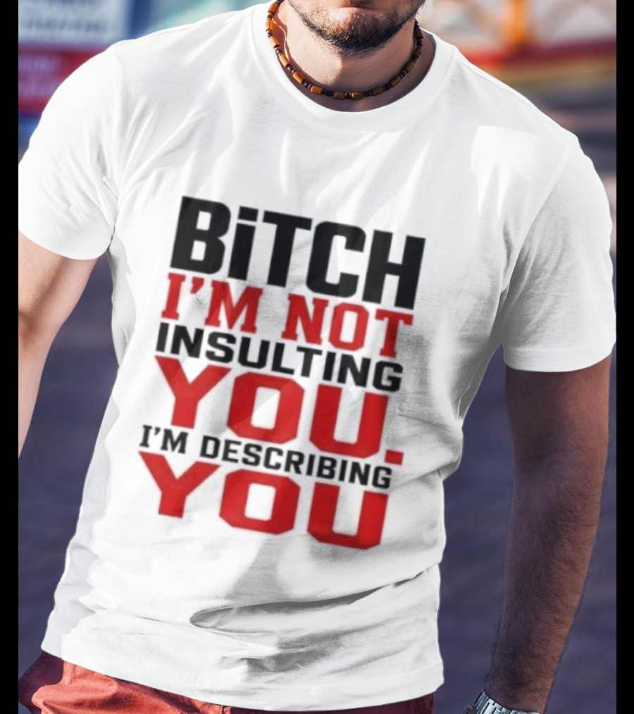 Bitch I'm Not Insulting You I'm Describing You T-Shirt