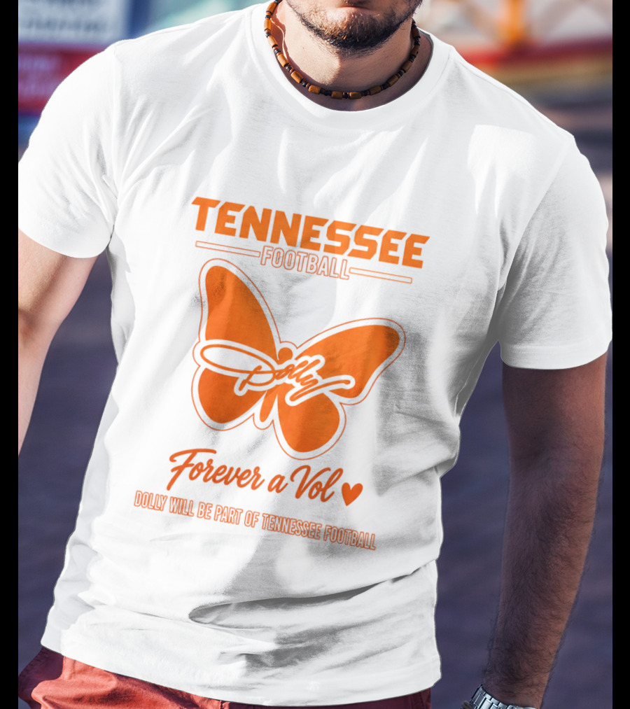 Tennessee Football Dolly Parton Forever A Vol Butterfly T-Shirt