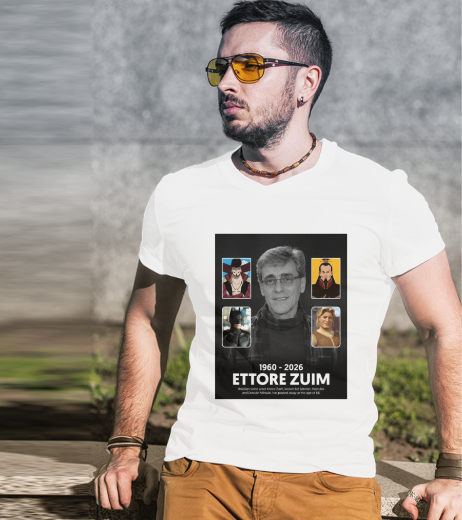 1960 2026 Ettore Zuim Batman Hercules Dracula Mihawk Voice Actor T-Shirt
