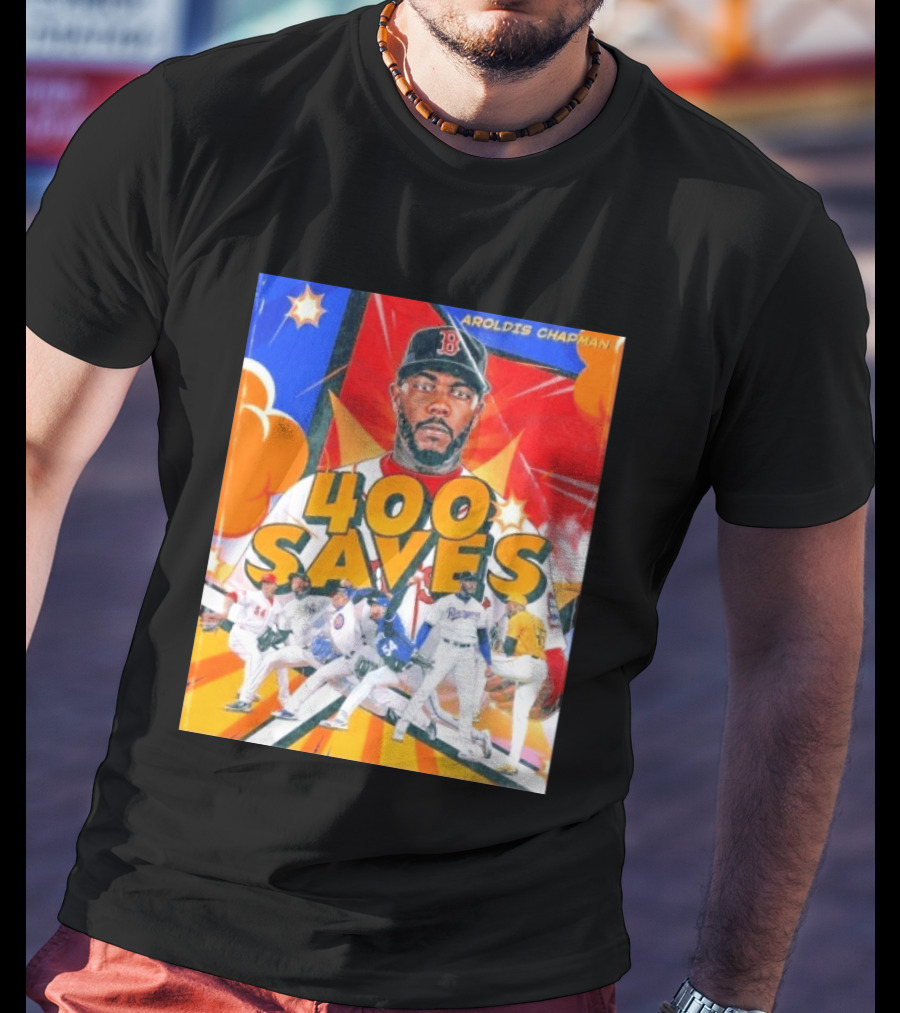 Aroldis Chapman MLB 400 Saves Record Pitcher Highlights T-Shirt