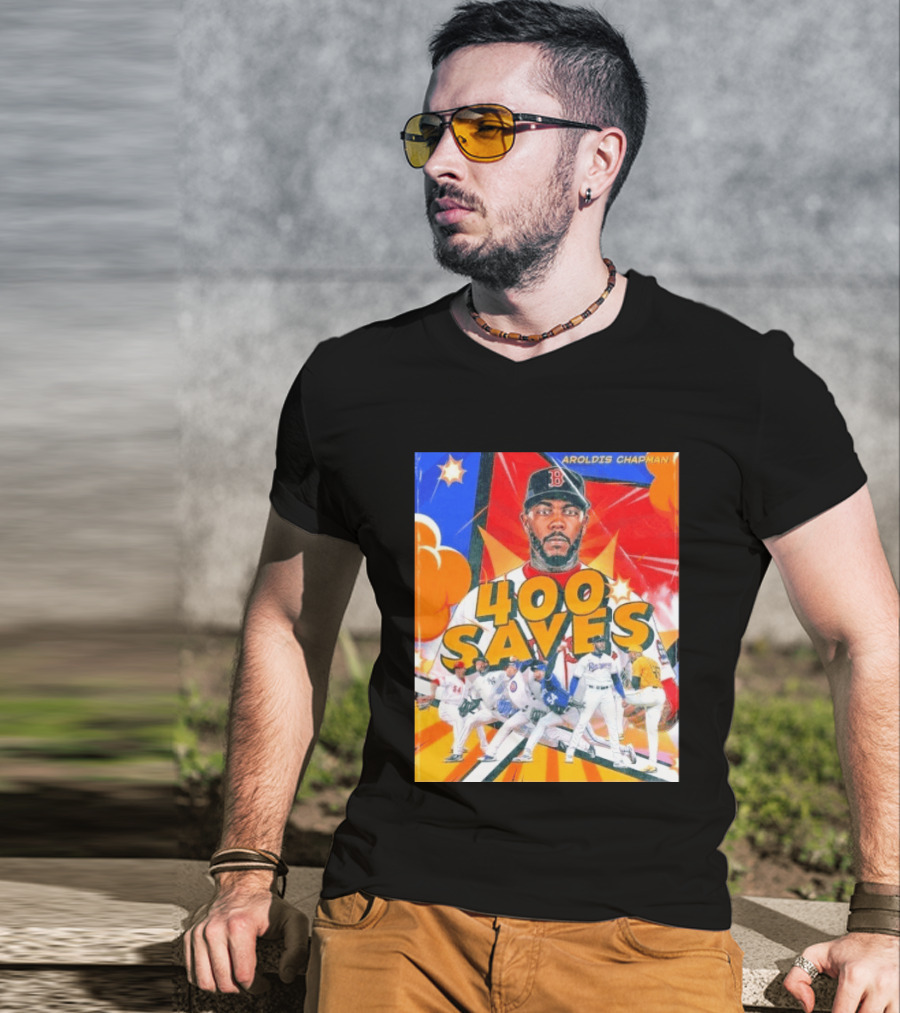 Aroldis Chapman MLB 400 Saves Record Pitcher Highlights T-Shirt