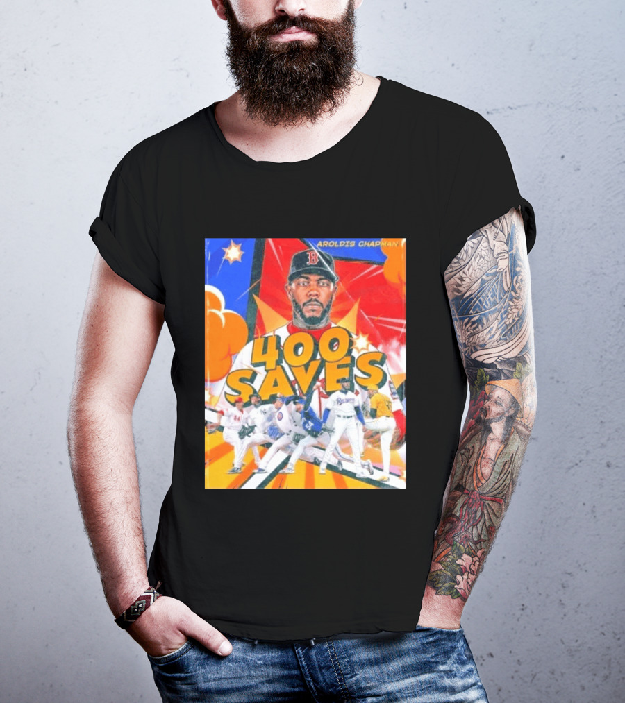 Aroldis Chapman MLB 400 Saves Record Pitcher Highlights T-Shirt