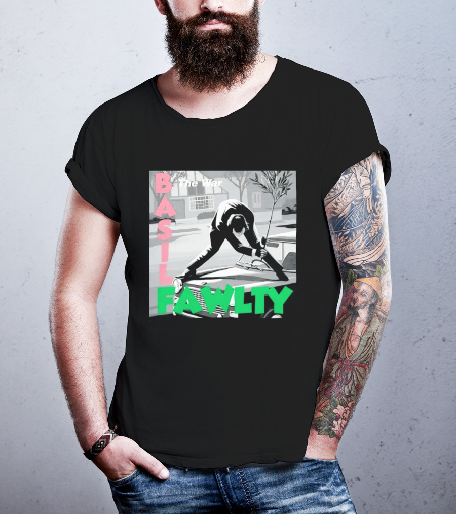 Basil Fawlty The War John Cleese British Comedy Iconic Scene T-Shirt