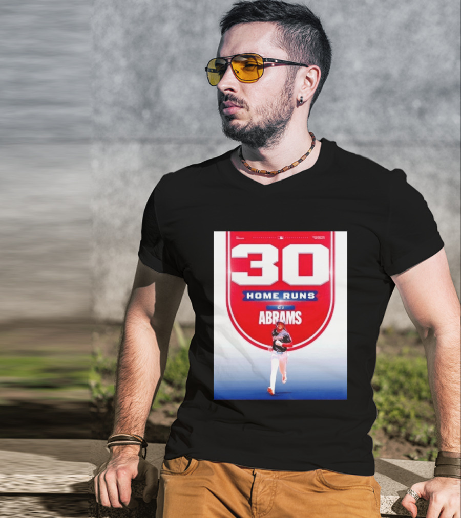 30 Home Runs CJ Abrams Washington Nationals T-Shirt