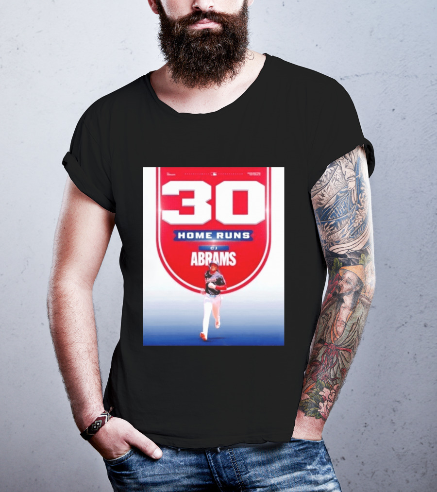 30 Home Runs CJ Abrams Washington Nationals T-Shirt