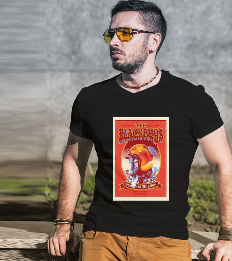 The Black Keys Palladium In Cologne Germany Concert September 6 2026 Akron OH T-Shirt