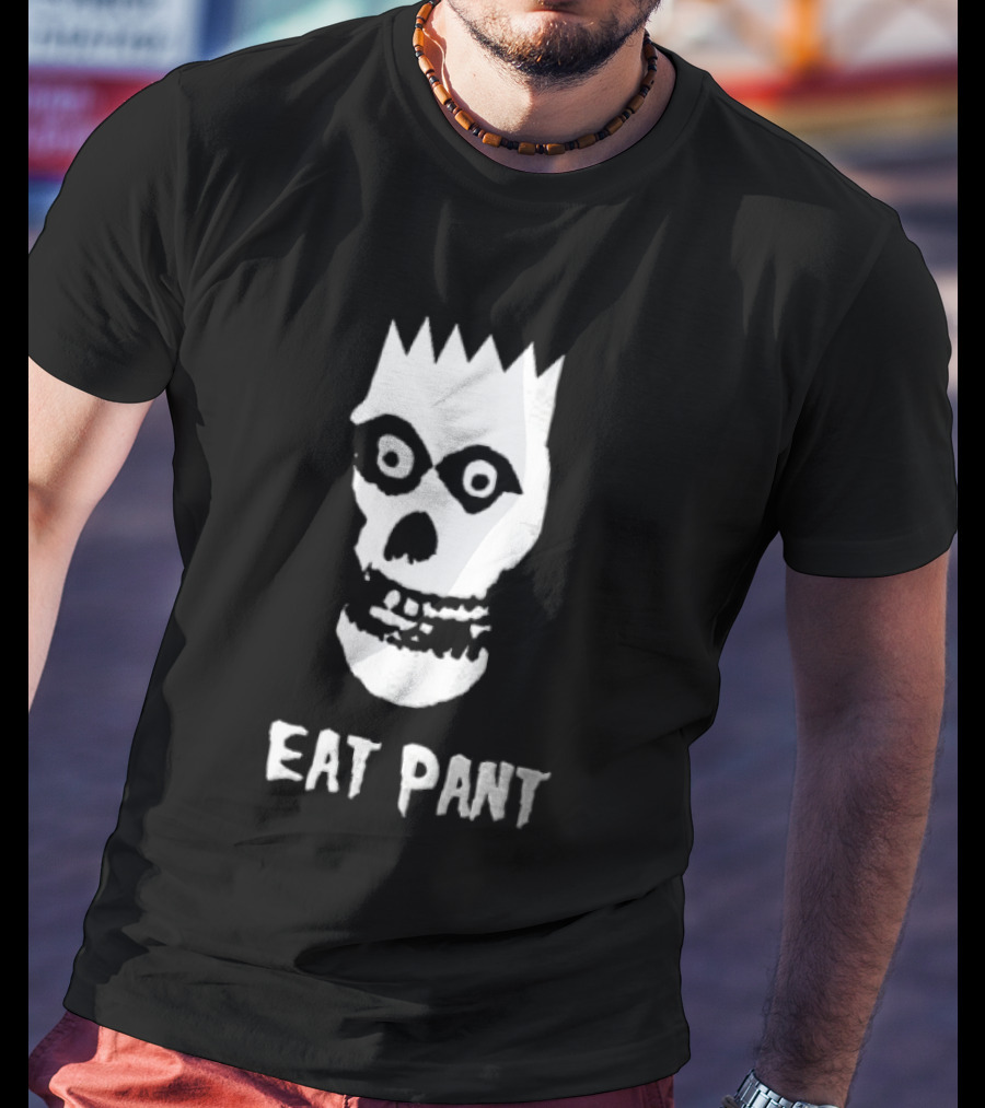 Misfits The Ghost Mashup EAT PANT Skull Head T-Shirt