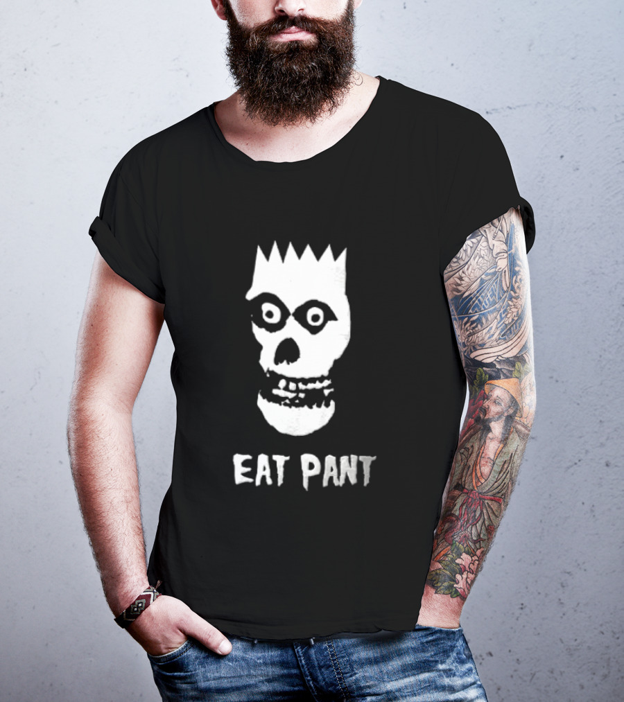 Misfits The Ghost Mashup EAT PANT Skull Head T-Shirt