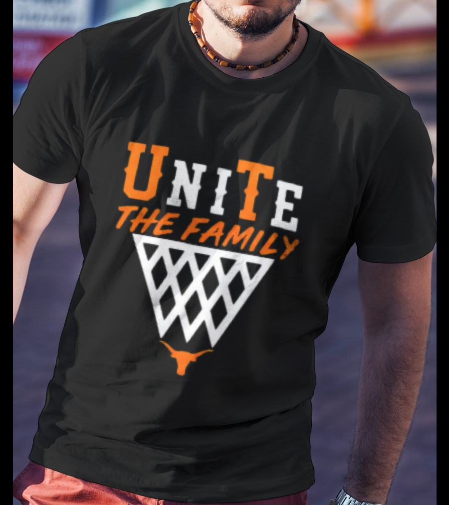 Unite The Family Mohamed Bamba Texas Longhorns Basketball Motif T-Shirt