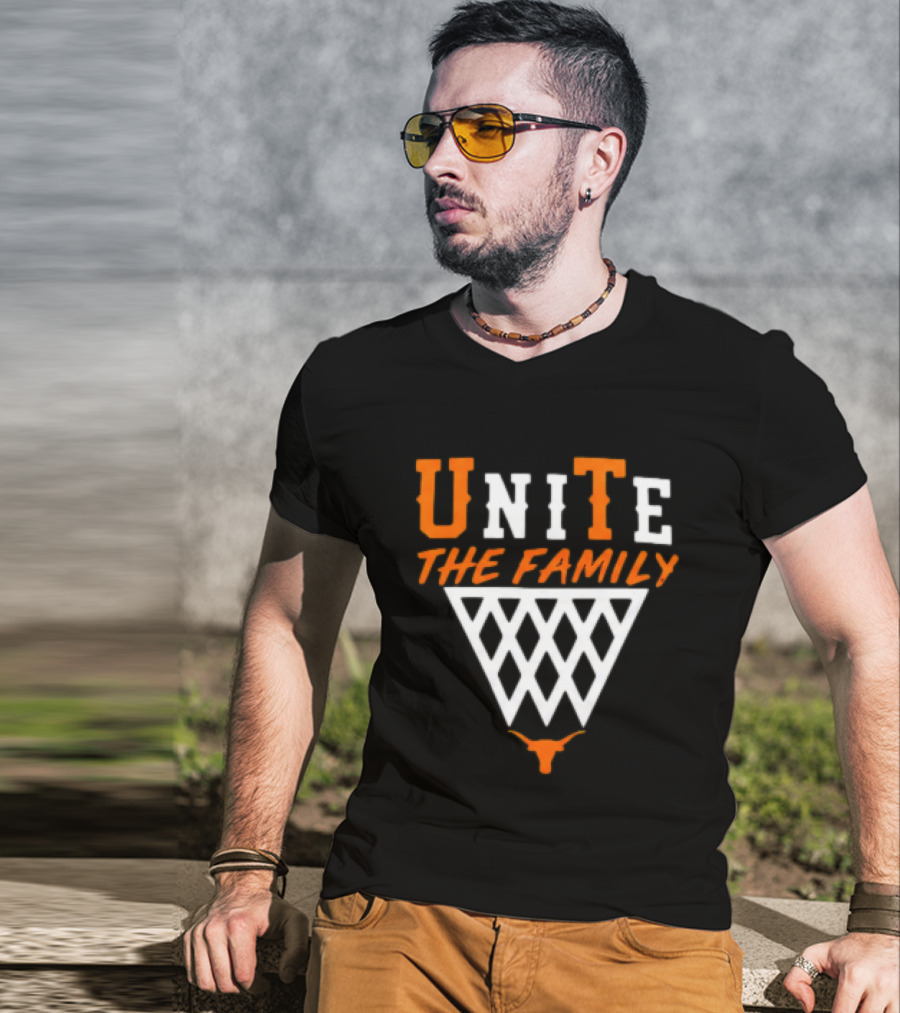 Unite The Family Mohamed Bamba Texas Longhorns Basketball Motif T-Shirt