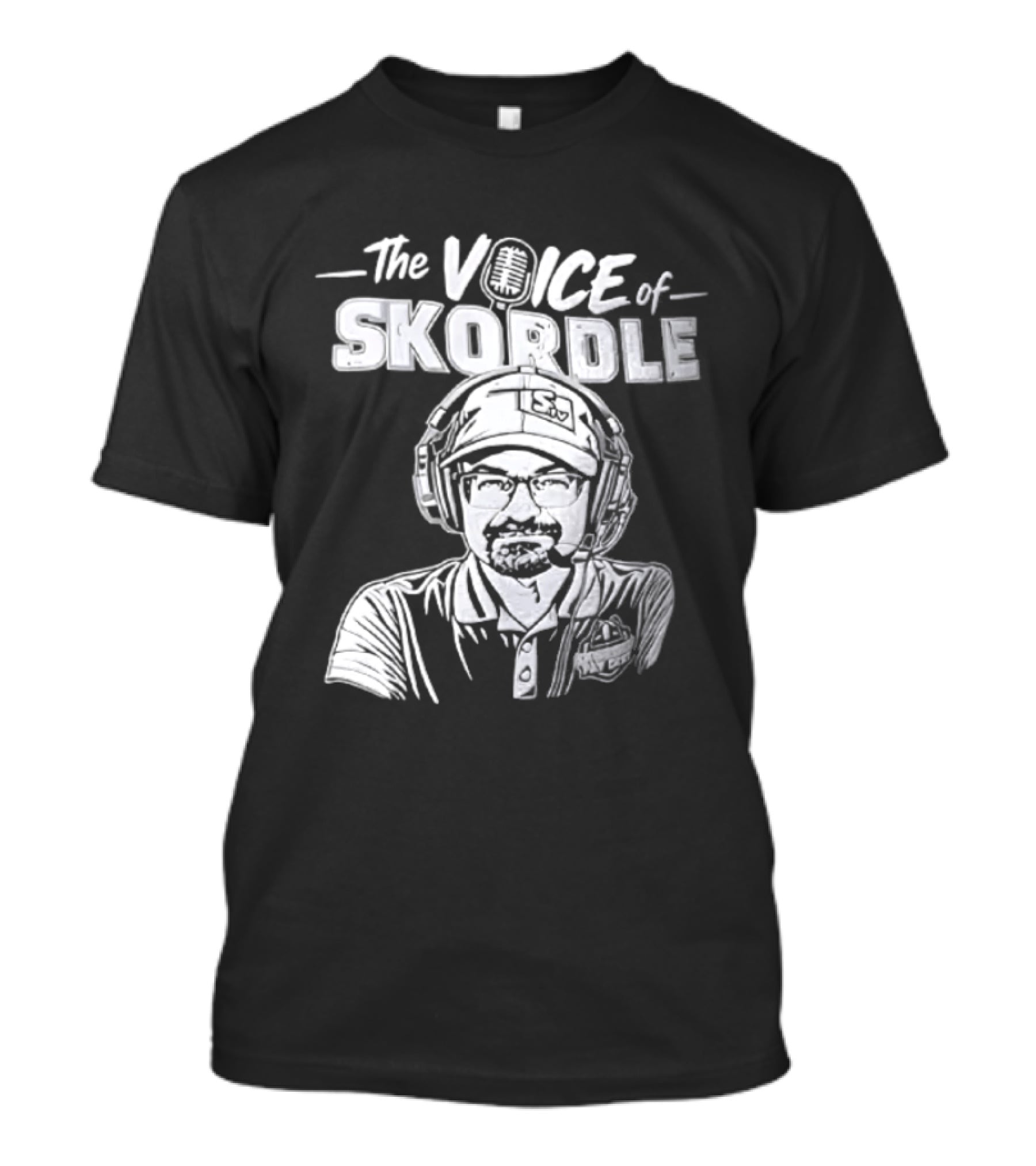 The Voice Of Skordle Podcast Broadcaster Sports Commentator T-Shirt