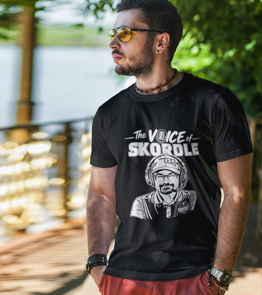 The Voice Of Skordle Podcast Broadcaster Sports Commentator T-Shirt