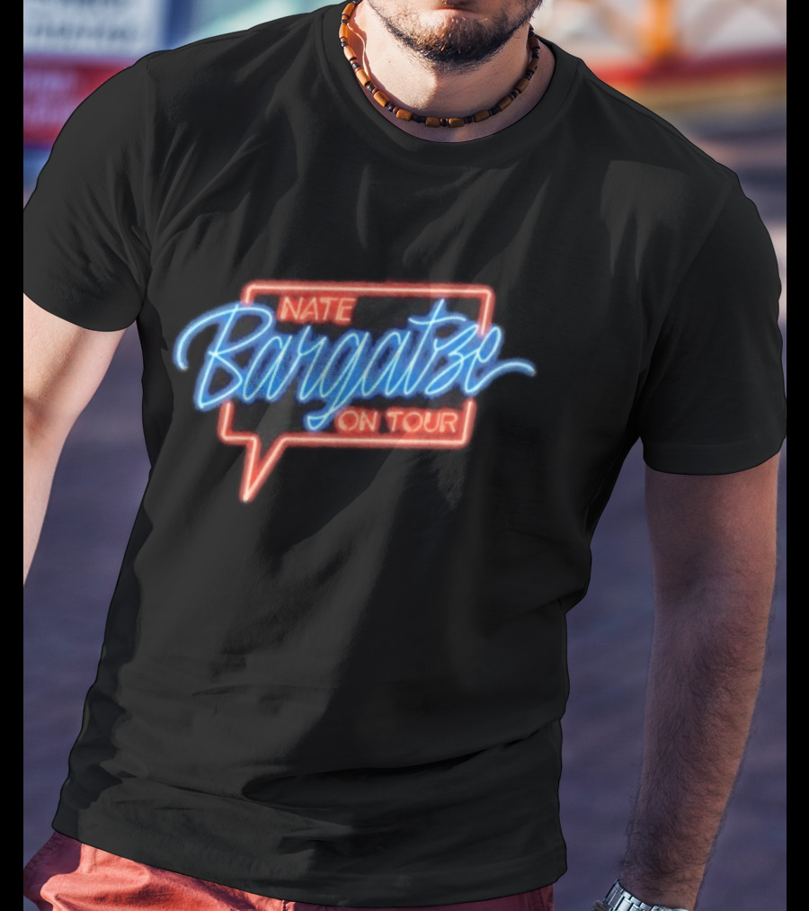 Nate Bargatze On Tour Neon Sign T-Shirt