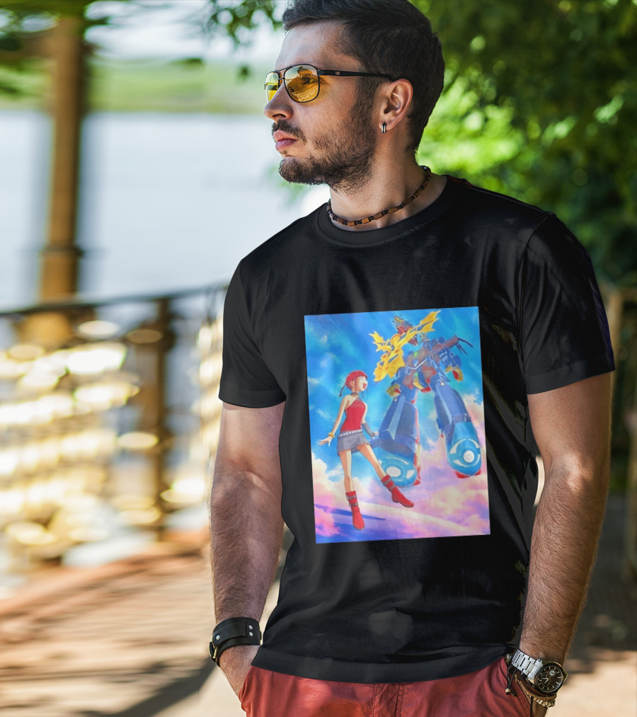 Dorothy Wayneright With The Big O Mecha From The Big O Anime Series T-Shirt