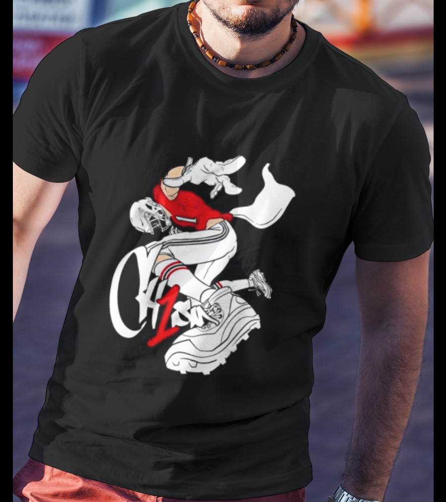 Drake Maye New England Patriots Number 1 T-Shirt