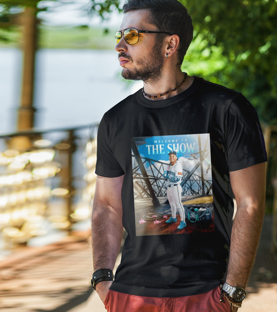 Welcome To The Show Michael Arroyo Mariners 50th Anniversary Baseball T-Shirt