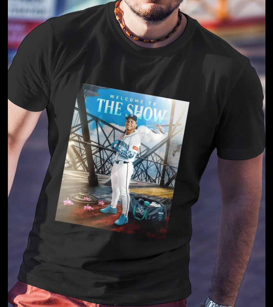 Welcome To The Show Michael Arroyo Mariners 50th Anniversary Baseball T-Shirt