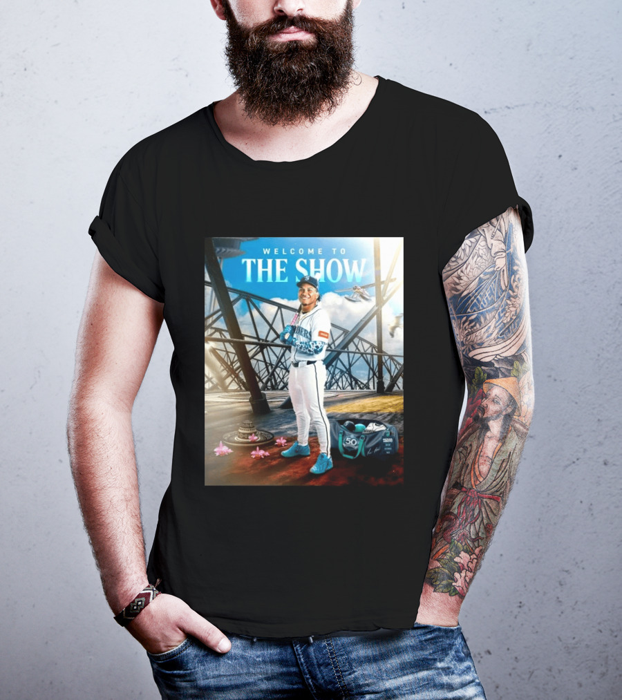 Welcome To The Show Michael Arroyo Mariners 50th Anniversary Baseball T-Shirt