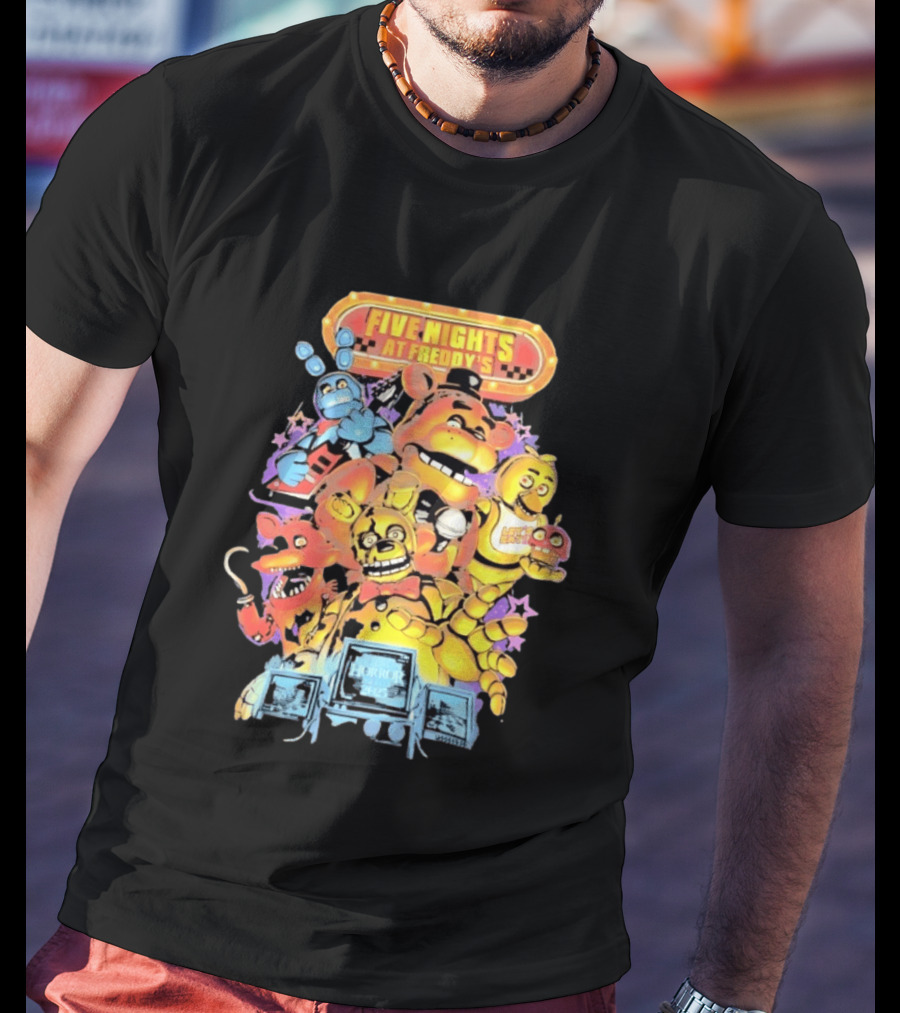 Five Nights At Freddy's Horror Nights 2023 Animatronic Characters T-Shirt