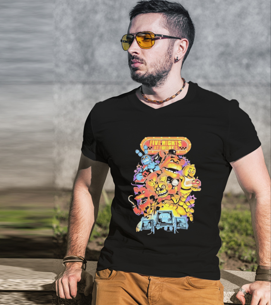 Five Nights At Freddy's Horror Nights 2023 Animatronic Characters T-Shirt