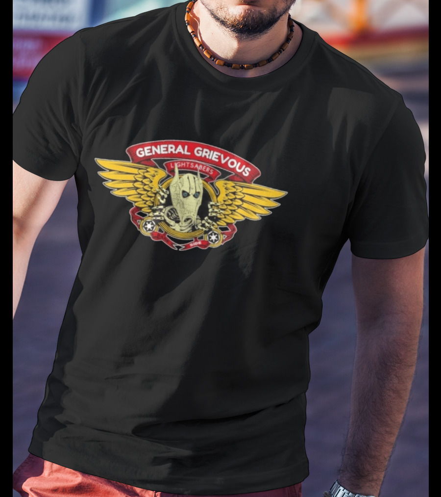 General Grievous Lightsabers Wings Dark Side Star Wars T-Shirt