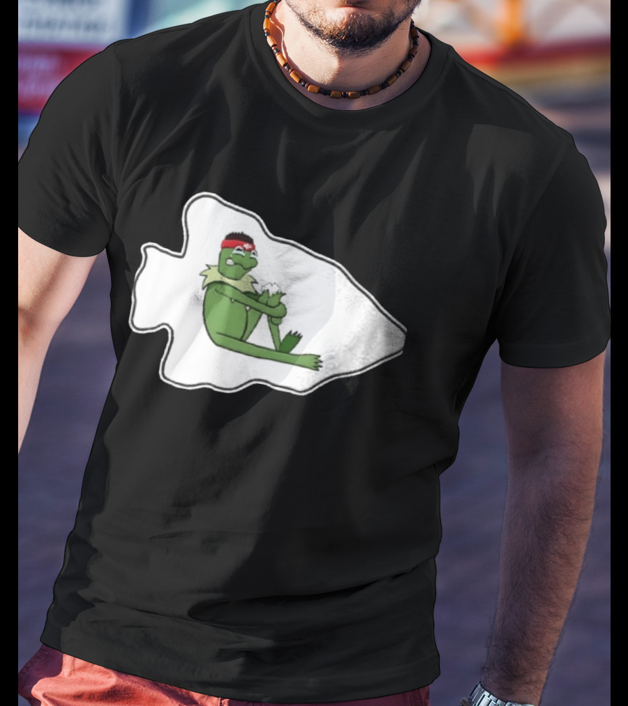 Patrick Mahomes Kansas City Chiefs Crying Kermit Meme T-Shirt