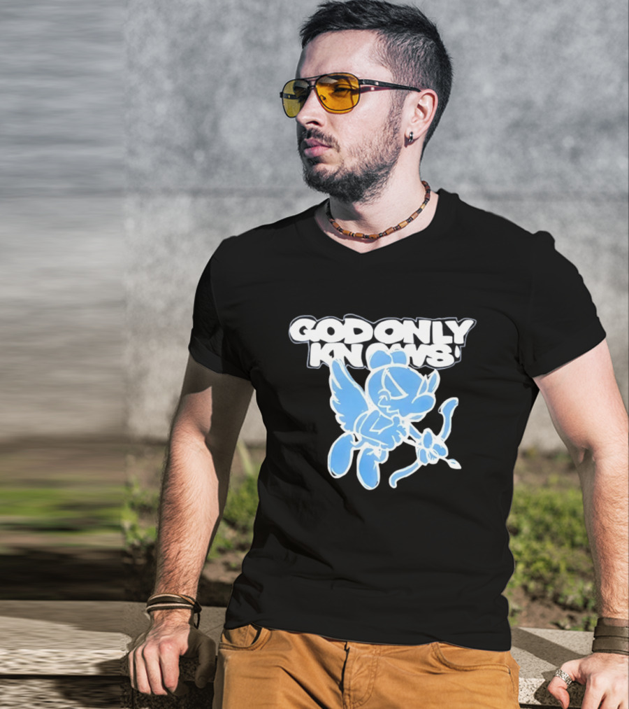 God Only Knows Blue Cupid Angel Streetwear T-Shirt