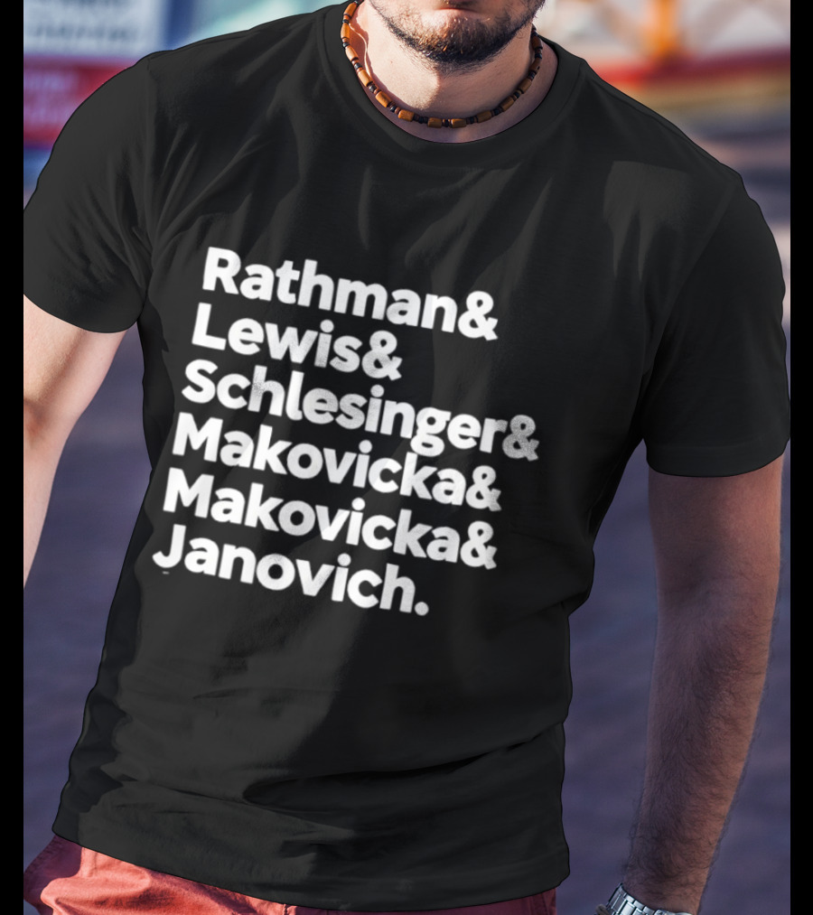 Rathman Lewis Schlesinger Makovicka Makovicka Janovich Nebraska Cornhuskers Fullback Legacy T-Shirt