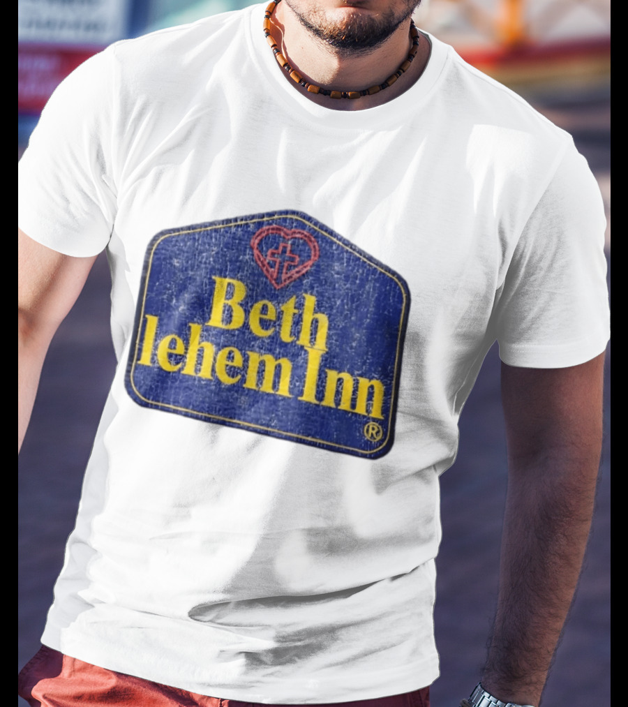 Bethlehem Inn Heart With Cross Christian T-Shirt