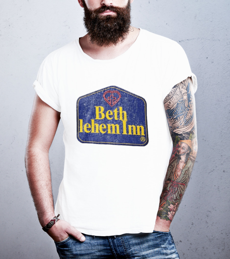 Bethlehem Inn Heart With Cross Christian T-Shirt