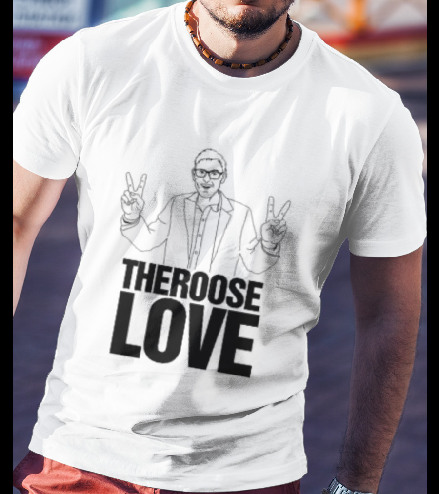 Choose Love Store Louis Theroux Choose Love Peace Sign Gesture T-Shirt