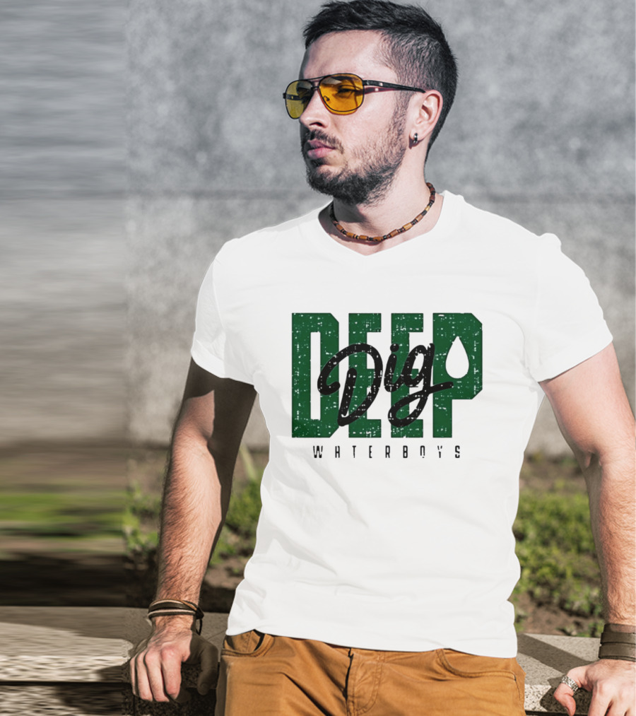 Deep Dig Waterboys Football Staff Sports Team T-Shirt