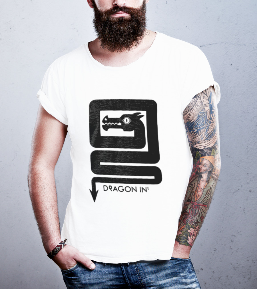 Dragon Ink Snake Head Mythical Creature T-Shirt