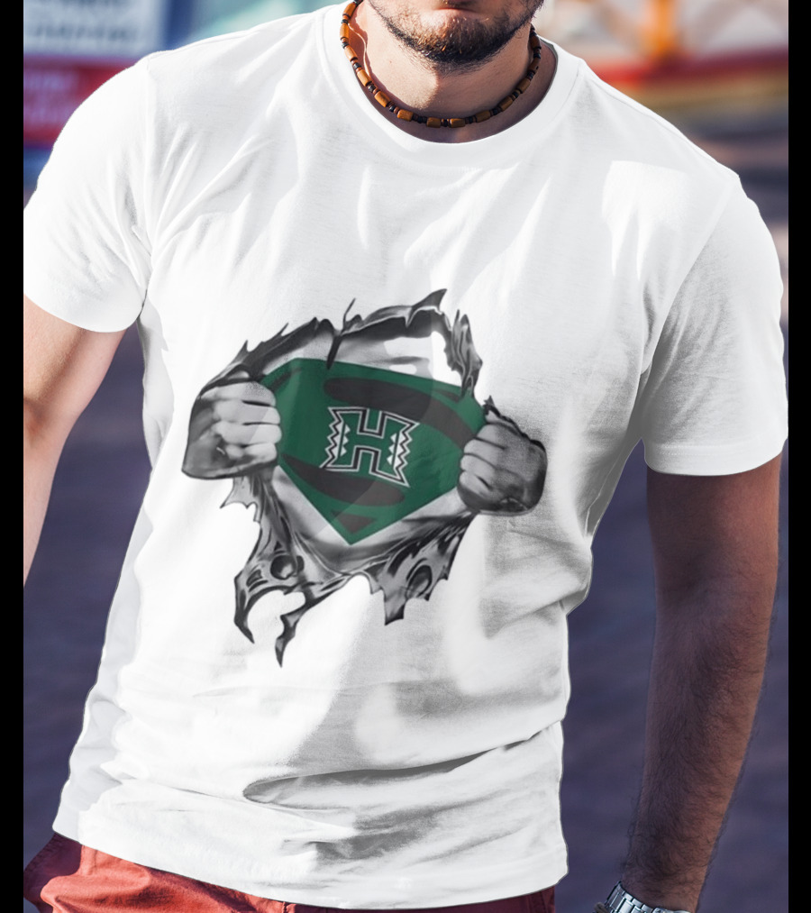 Hawaii Rainbow Warriors Superman NCAA Fan T-Shirt
