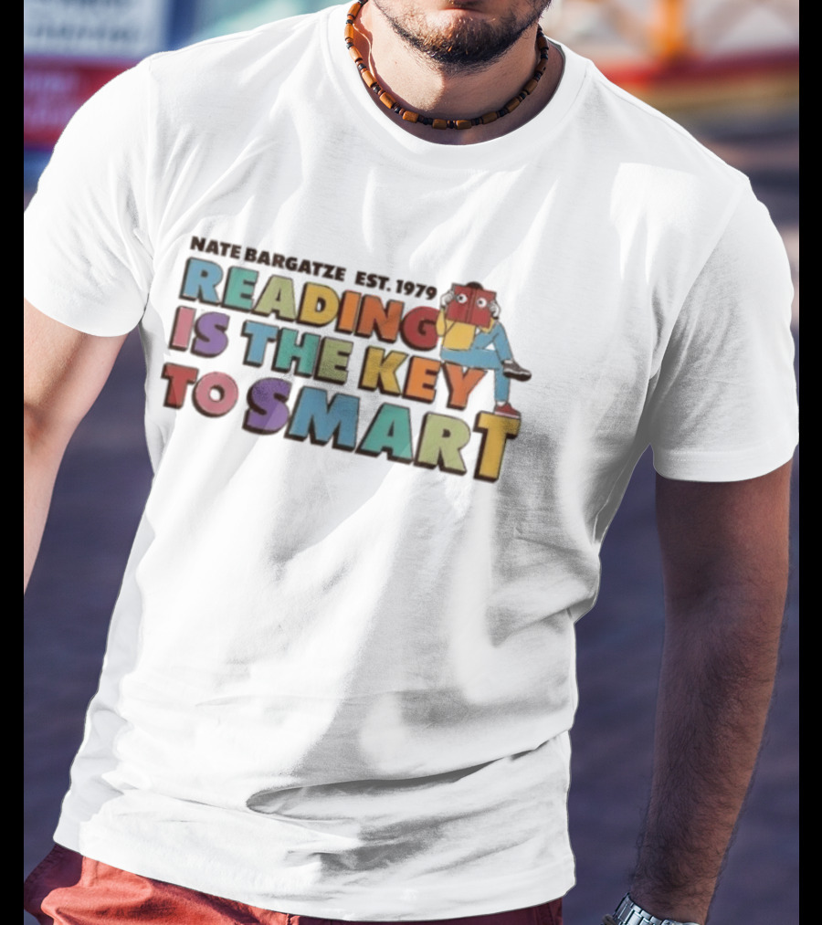 Nate Bargatze Est. 1979 Reading Is The Key To Smart T-Shirt