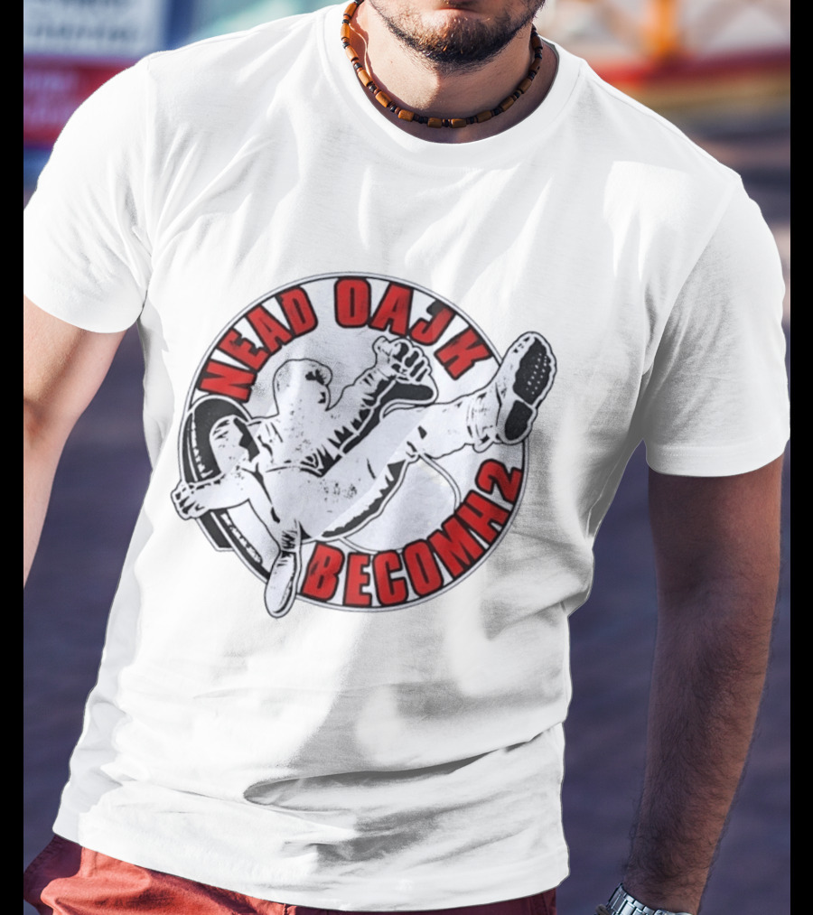 Nead Oajk Becomh2 Fighter Kick Circle T-Shirt