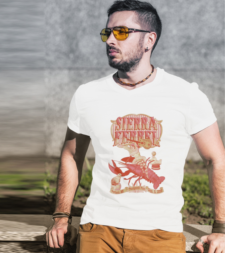 Sierra Ferrell Thompson's Point Portland ME September 5 2026 Vintage Lobster Event T-Shirt
