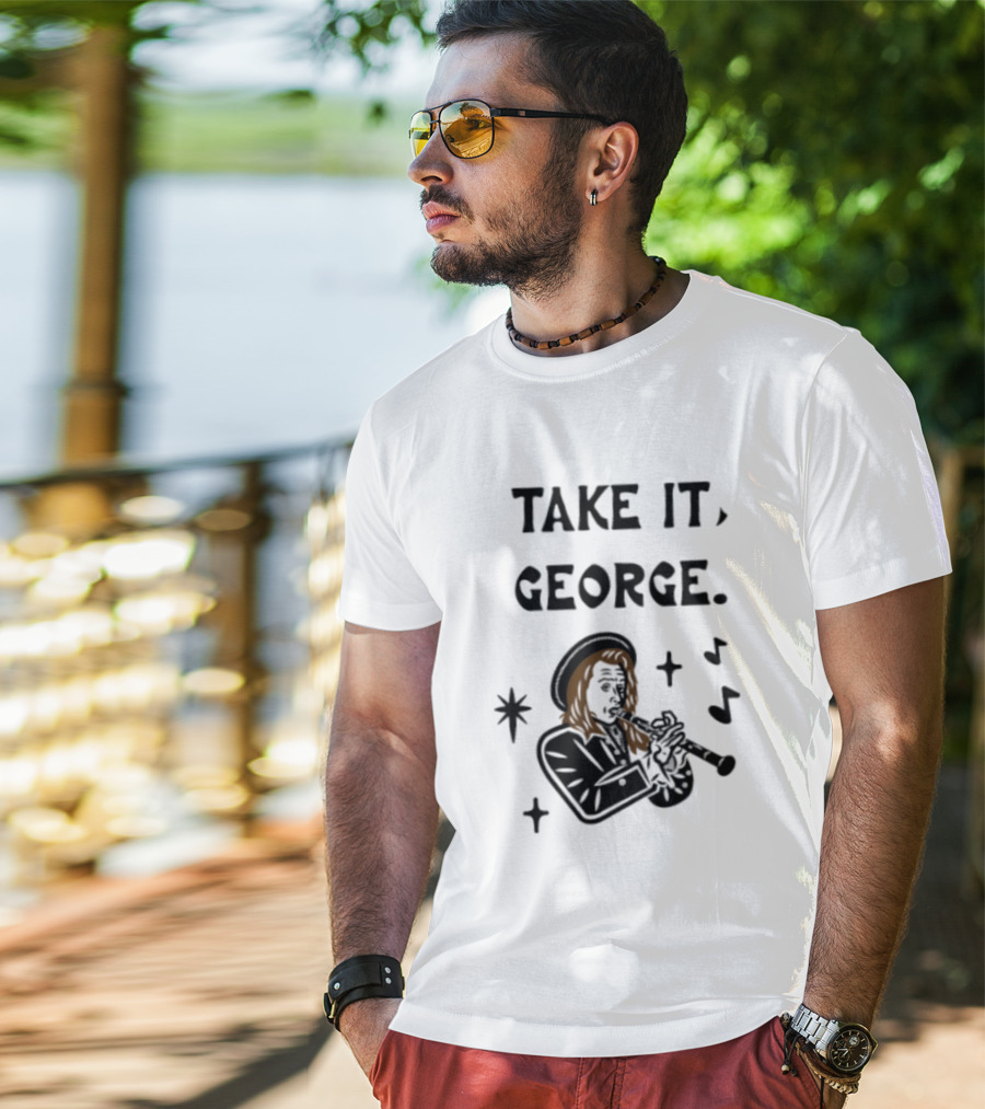 Take It George Clarinet Player Music Notes T-Shirt