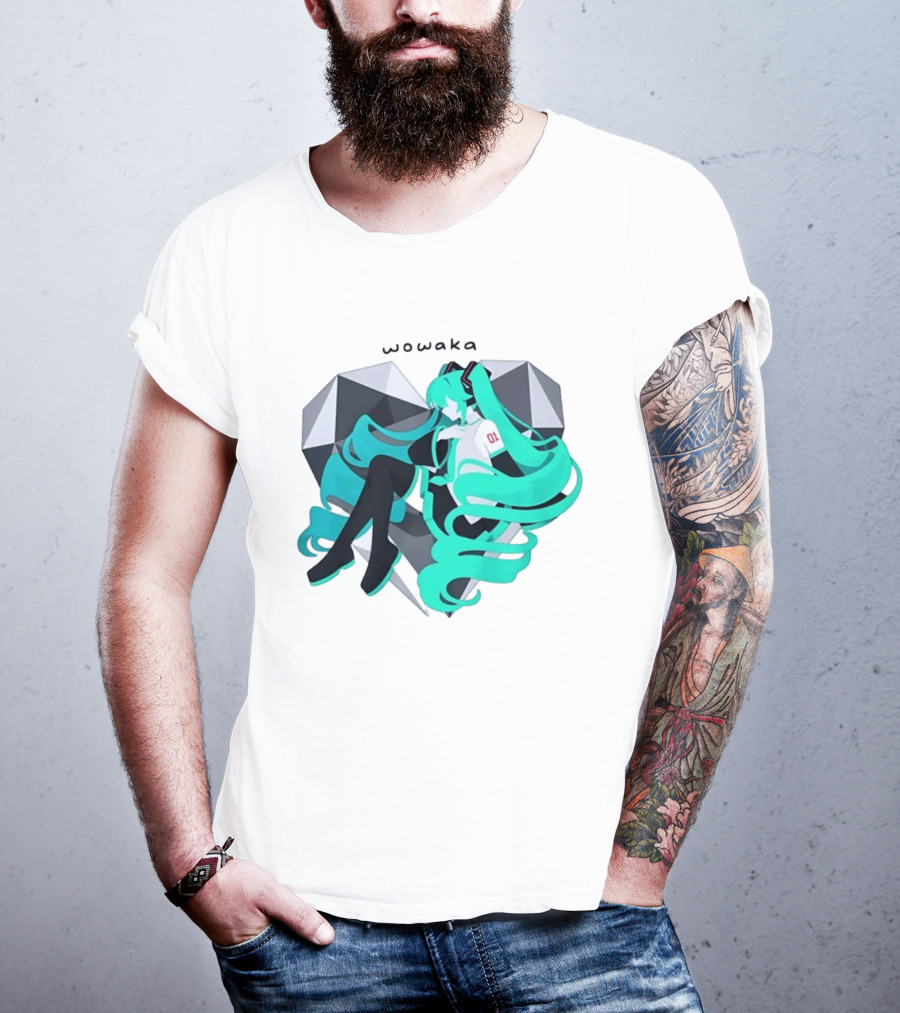 Wowaka 01 Hatsune Miku Heart Vocaloid Anime T-Shirt