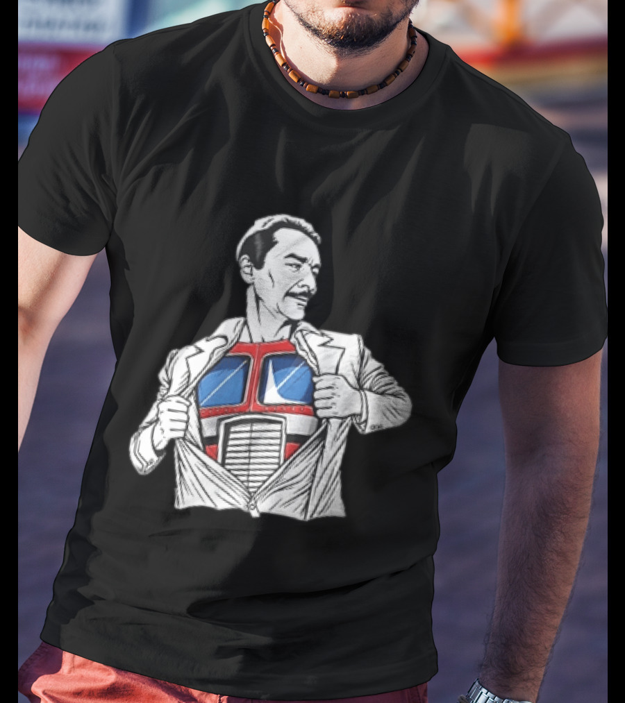 Optimus Prime Transformers Hidden Chest Transformation Reveal T-Shirt